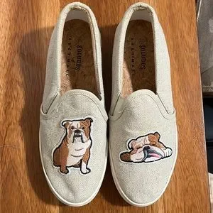 Soludos Shoes Soludos X Lucy Mail Embroidered Bulldog Canvas